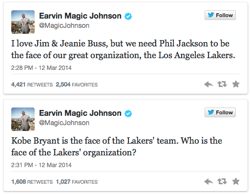 Magic Johnson's Tweets